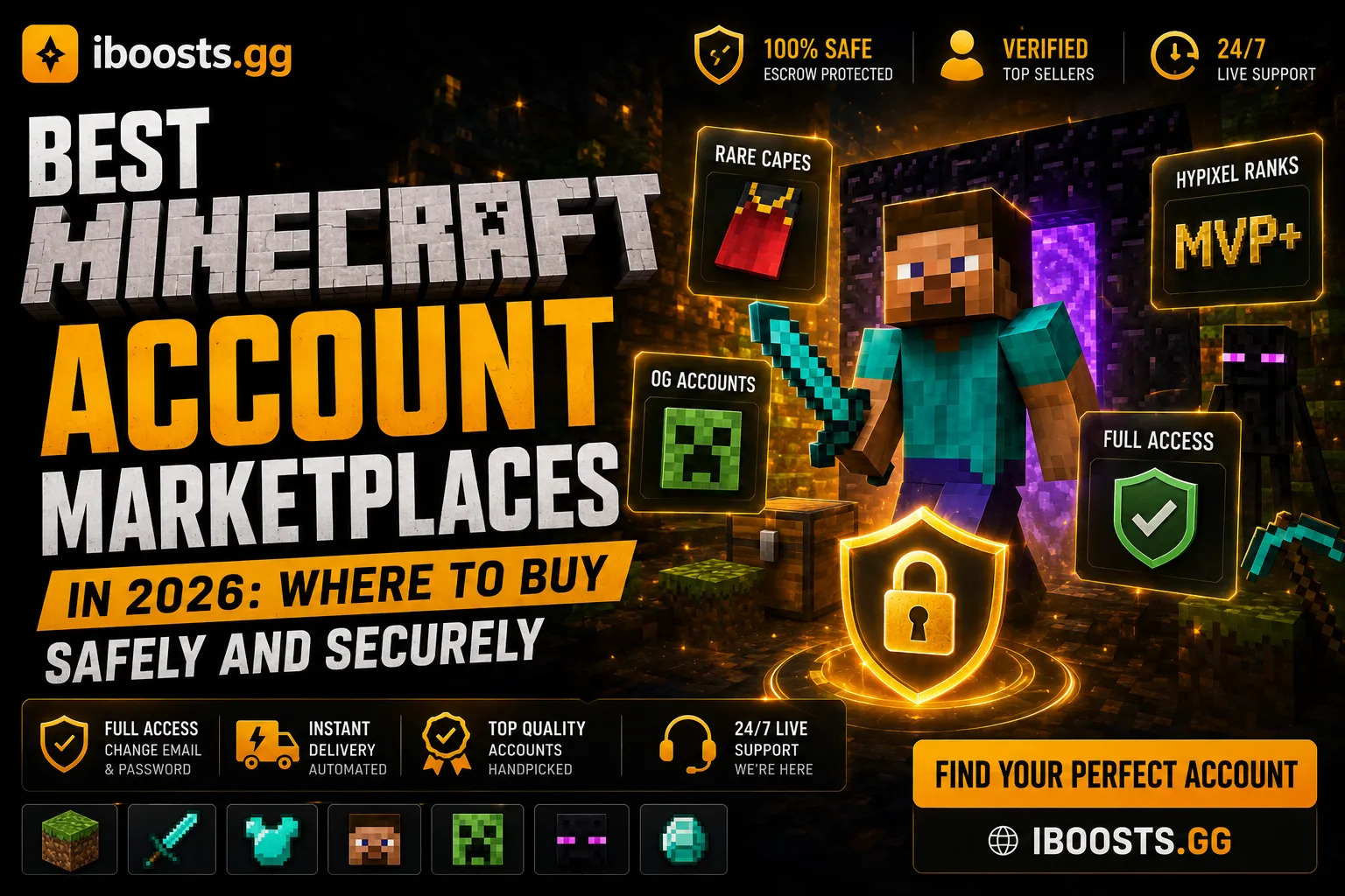 Best Minecraft Account Marketplaces in 2026: Where to Buy Safely and Securely