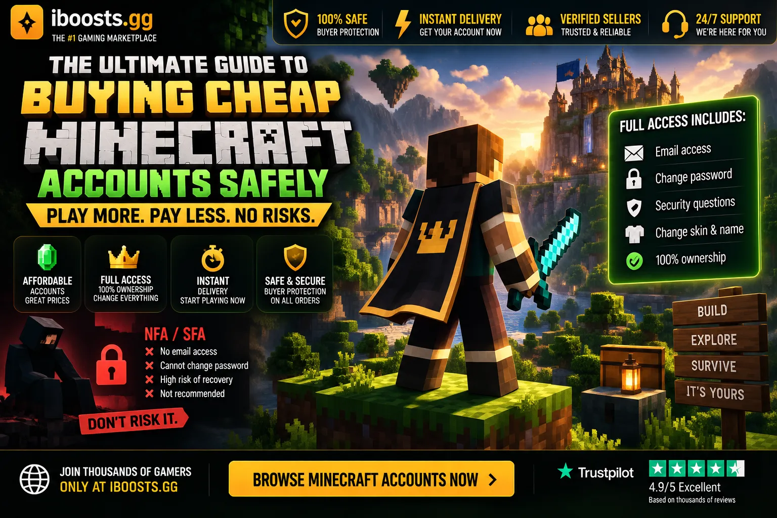 The Ultimate Guide to Buying Cheap, Full Access Minecraft Accounts Safely