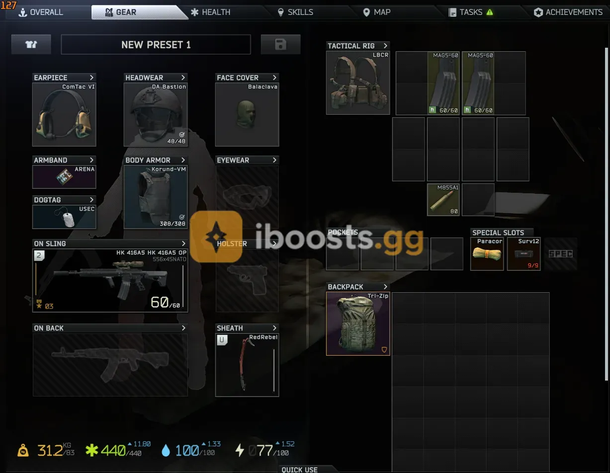 PVP KIT. HK416 META BUILD WITH M855A1 X180 AMMO, BASTION HELMET/ULACH, DEATH SHADOW, KORUND VM/ANY ARMOURED RIG, COMTAC 4