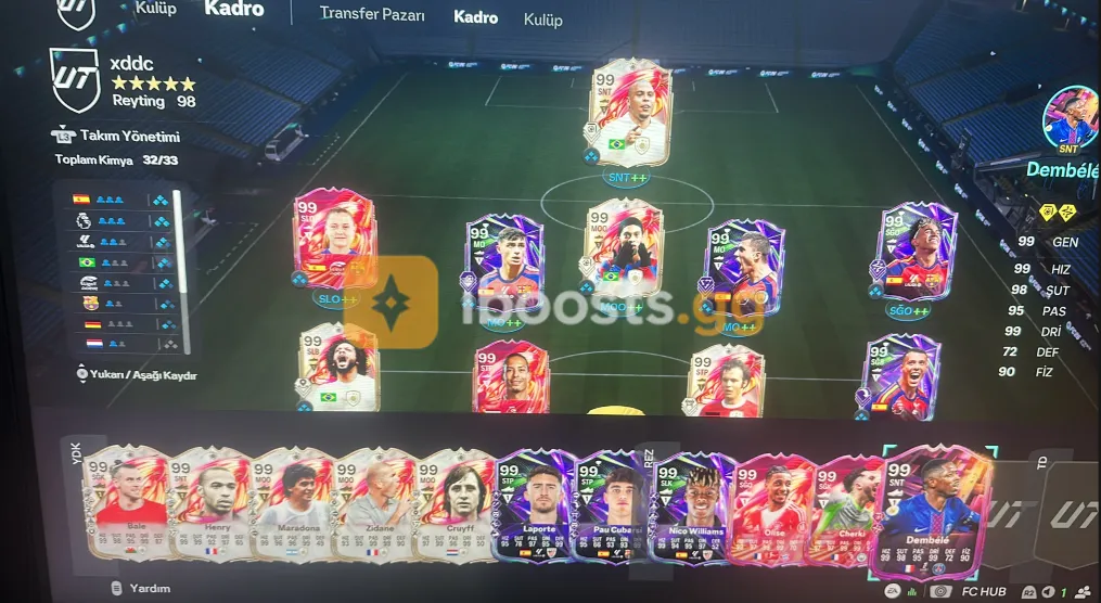 [PS4&5] 99 Ronaldo, 99 Yamal, 99 Ronaldinho, 99 Pina, 99 Rodri, 99 Dijk, 99 Backenbauer, 99 Marcelo and other 99s players