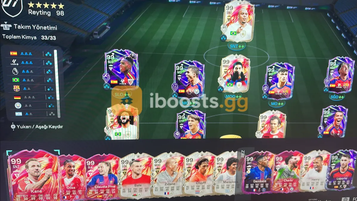 [PS4&5] full + full 99 squad, 99 Yamal, 99 Nico Williams, 99 Ronaldo, 99 Ronaldinho, 99 Backenbauer, 99 Zidane and more..