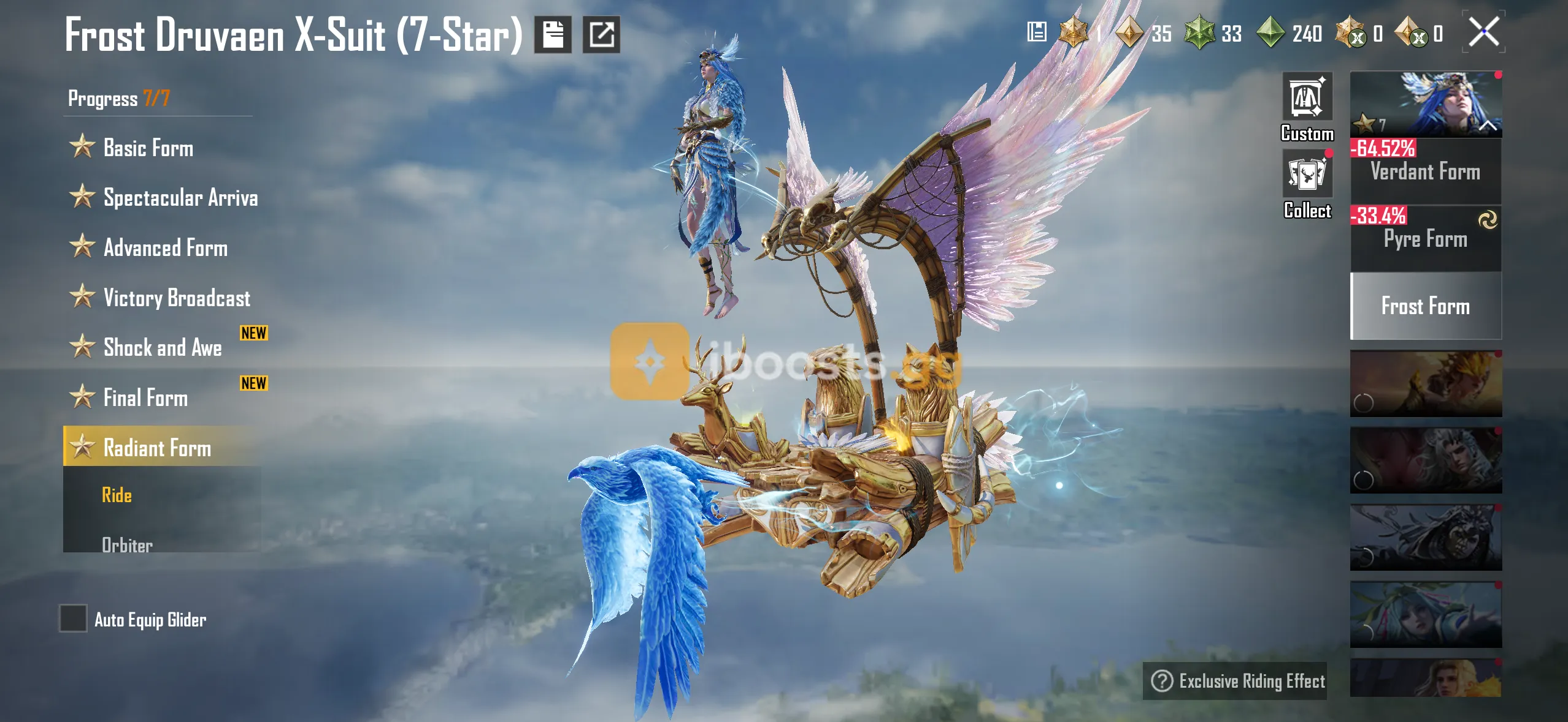 LV 70 ASIA RANK - 3 X-SUITS, 2 FERRARI, HONOR AND GILT SETS - Image 1