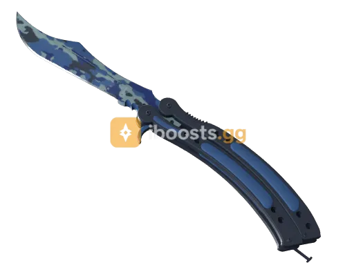 ★ Butterfly Knife | Bright Water (Factory New) – Clean 0.041 Float