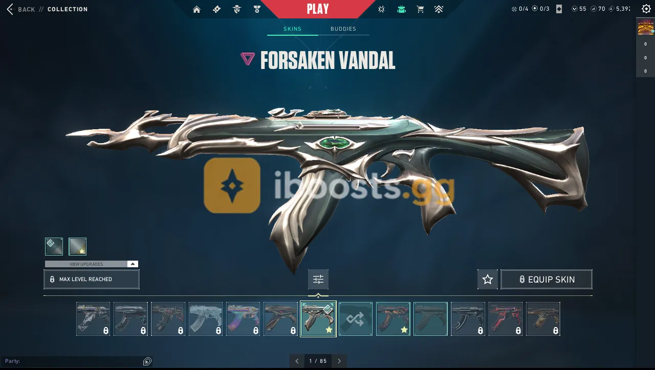 ๐ NA Account โข 11 Skins โข โ๏ธ Equilibrium โข ๐๏ธ Kuronami Vandal โข ๐๏ธ Mystbloom Vandal โข ๐๏ธ Forsaken Vandal โข ๐๏ธ Radiant Crisis 001 Phantom โข ๐ถ 195โฌ Spent โข ๐ Peak Gold 2 โข ๐ง Mail Changeable โข ๐ Instant Delivery - Image 1