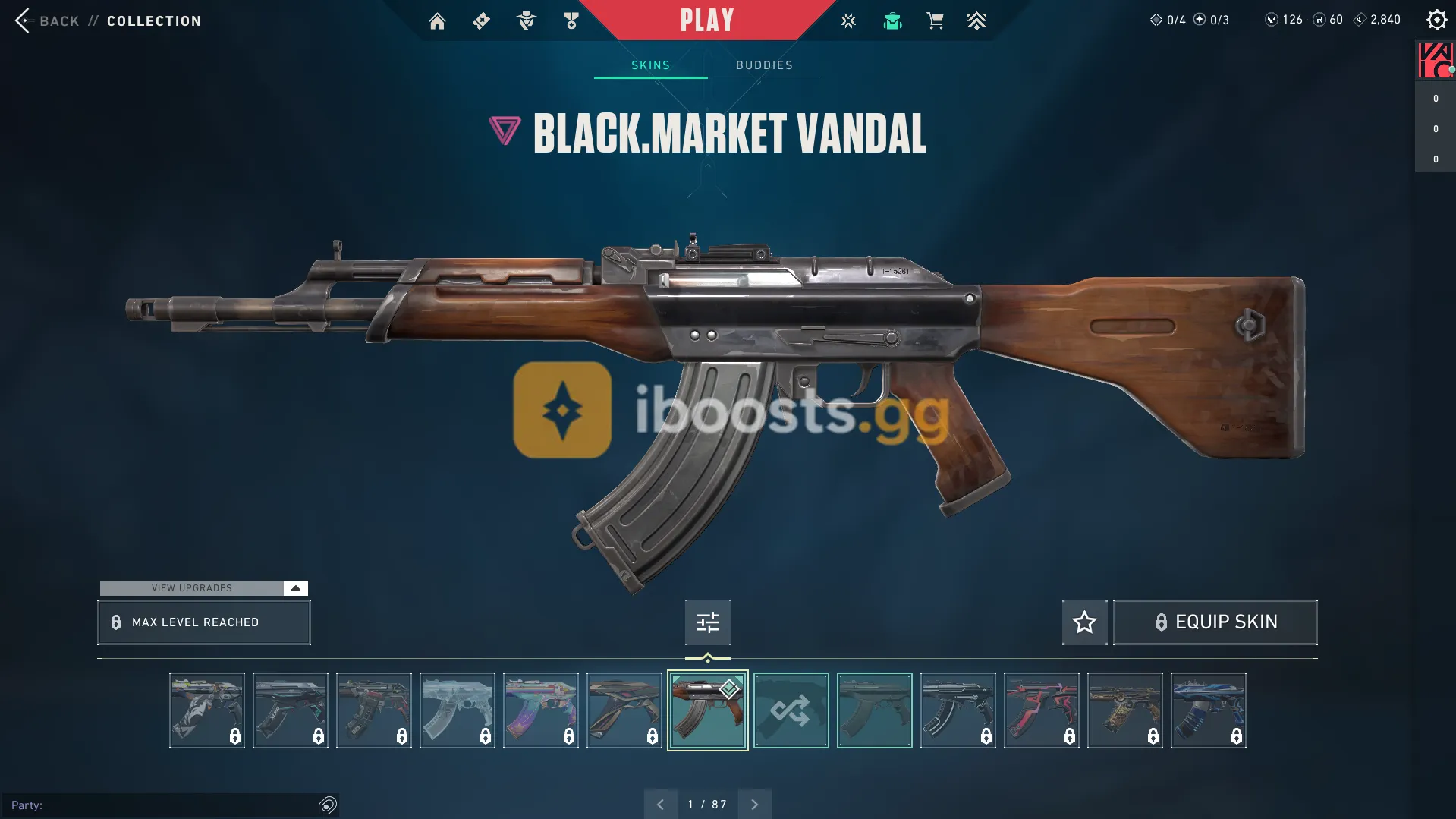💎 EU/TR Account • 1 Skin • 🎖️ Black.Market Vandal • 🏆 Unranked • 📧 Mail Changeable • 🚀 Instant Delivery - Image 1