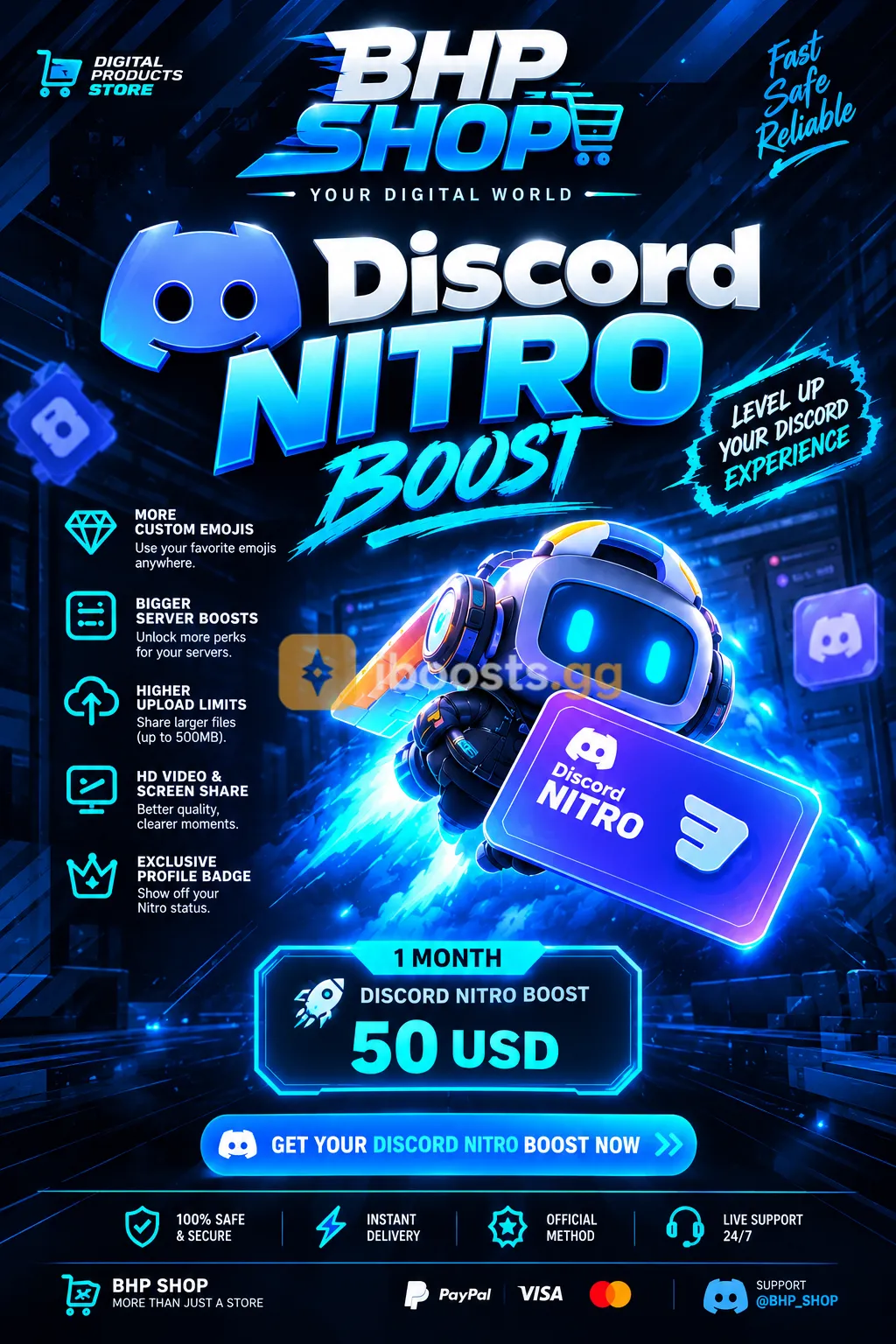 Nitro Boost Yearly (12 months) In Your Account - Image 1