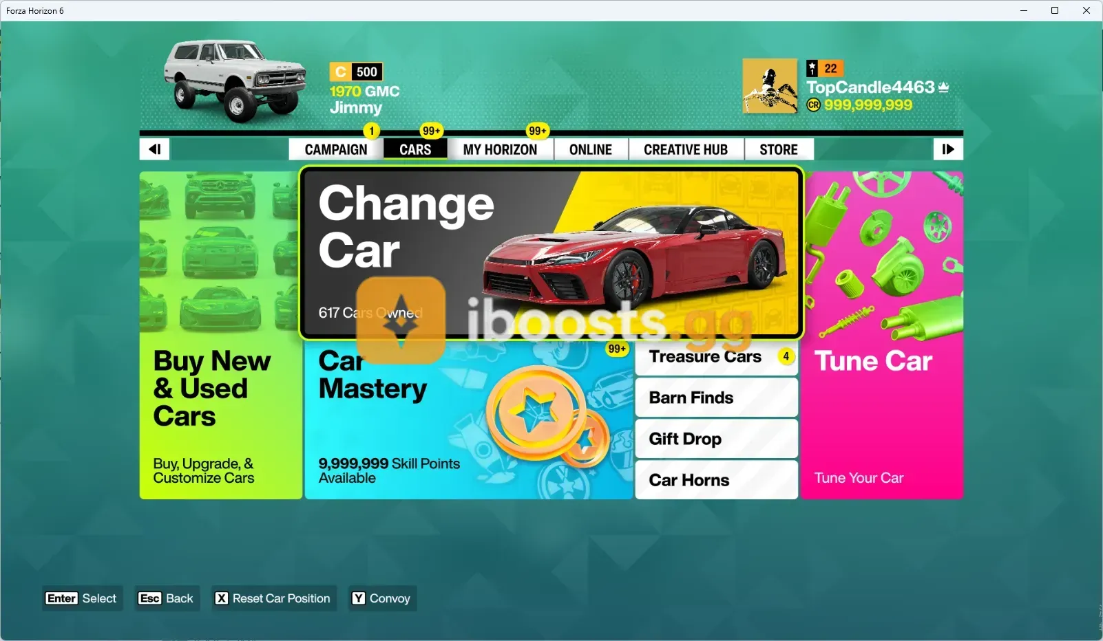 XBOX/PC All maps unlocked, 90% of maps achieved three stars.🏎️ 600+ Cars, 🎡 999.999.999 Credits,9999999 Super Spins,9,999,999 Car Mastery (Skill) Points