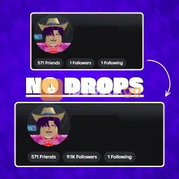[Available: 10k] 1,000 (1K) ROBLOX FOLLOWERS/FOLLOWER- NO DROP - NO RISK OF BAN - FAST DELIVERY!! (OPEN 24/7)