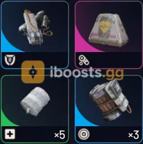 PVP bundle:(Looting MK.3 Survivor Augment)x10, (Medium Shield)x10, (Trigger Nade) x30, (Herbal Bandage) x50