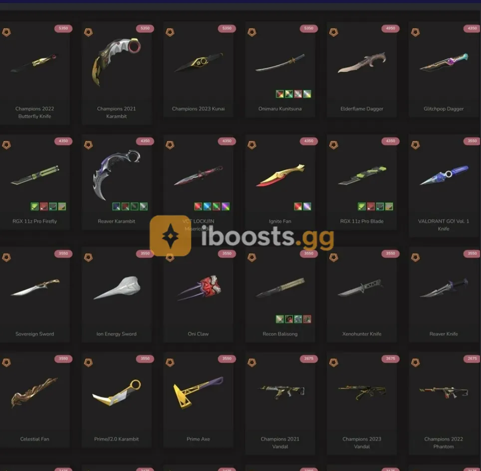 NA +304 Skins Radiant Champions 2021-2022-2023 karambit vandal EP1-2-5 stacked limited skins Set+Arcane Sheriff+VCT Knife+Ruin dagger - Image 1