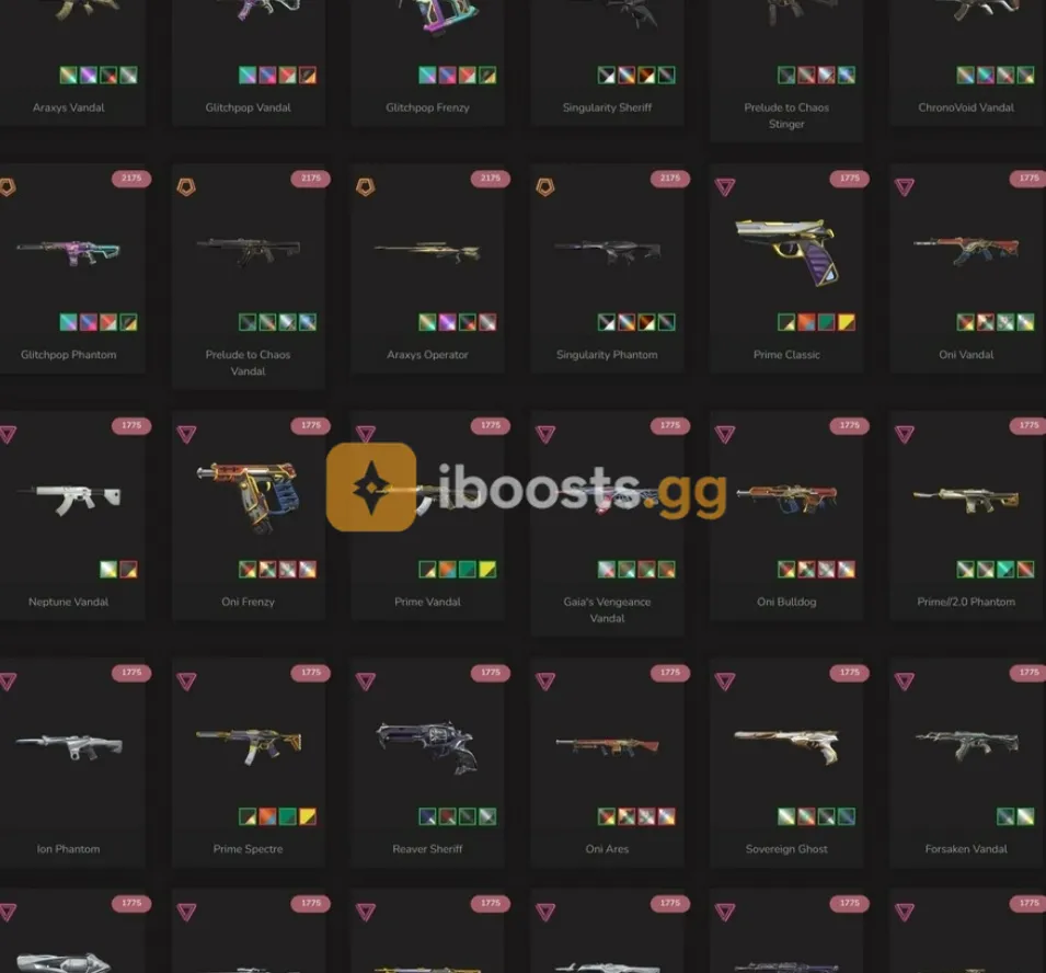 EU / TR Radiant EP1-2-5 stacked limited skins / Champions 2021-2022-2023 Set+Arcane Sheriff+VCT Knife+Ruin dagger +304 Skins