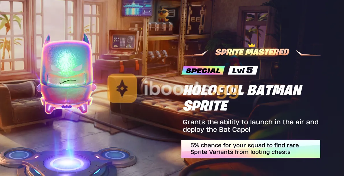 Holofoil Batman Sprite – You Keep It Forever | Quick Service. - Image 1