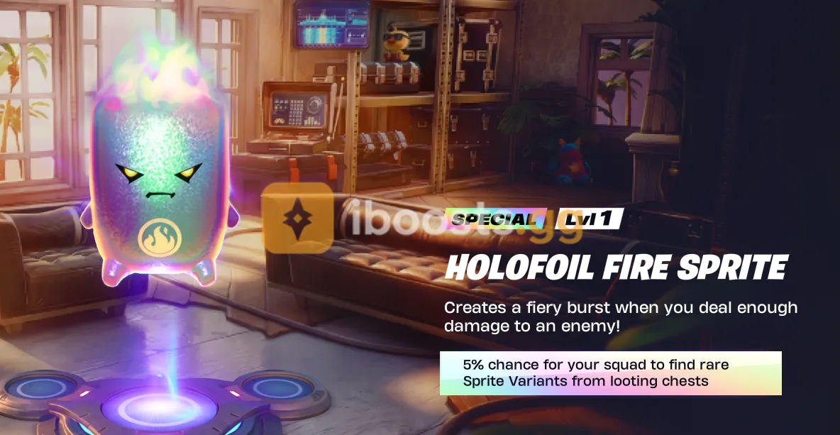 Holofoil Fire Sprite – You Keep It Forever | Quick Service.
