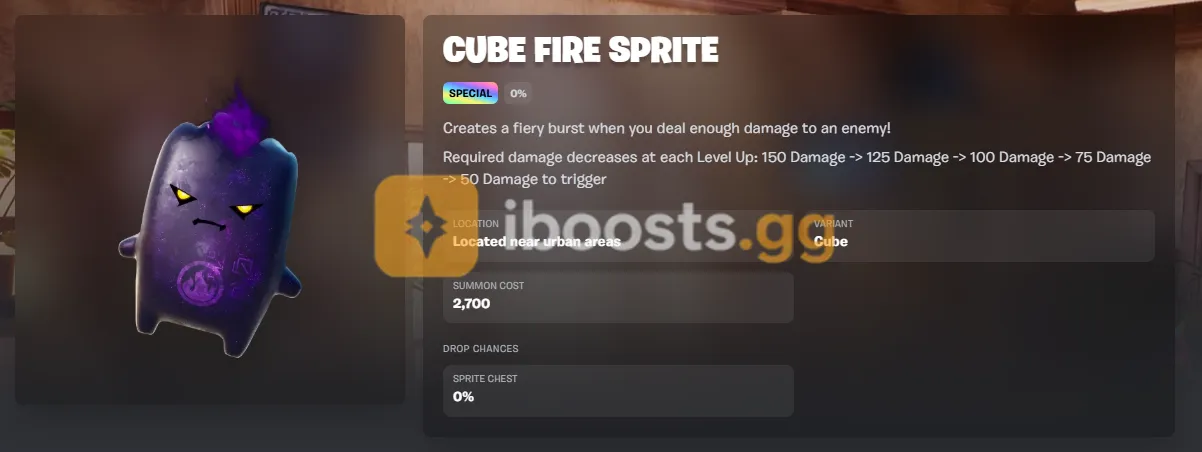 Cube Fire Sprite – You Keep It Forever | Quick Delivery