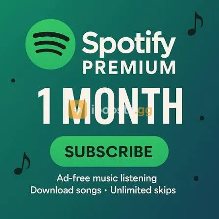 Spotify premium 1 month account